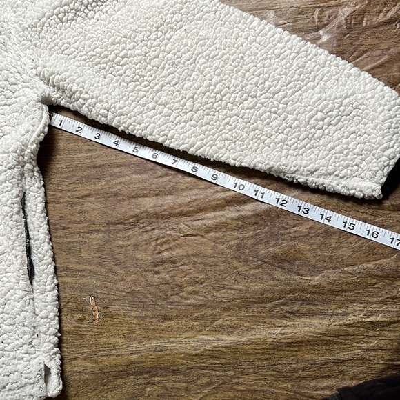 Ivory Ella Cloud Sherpa Zip Off-white Pullover Jacket Size XL - Picture 15 of 15